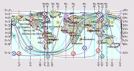 Astrocartography Chart